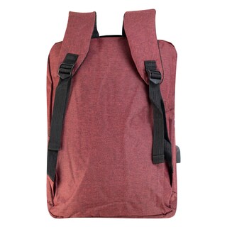 Foto 3 | Mochila Unisex Vino Poliester Liso Sintetico Hong Kong Nueva Imagen