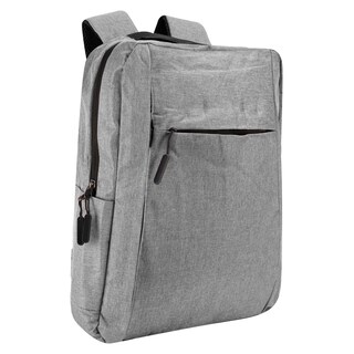 Foto 2 | Mochila Unisex Gris Poliester Liso Sintetico Hong Kong Nueva Imagen