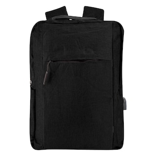 Foto 1 | Mochila Unisex Negro Poliester Liso Sintetico Hong Kong Nueva Imagen