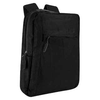 Foto 2 | Mochila Unisex Negro Poliester Liso Sintetico Hong Kong Nueva Imagen