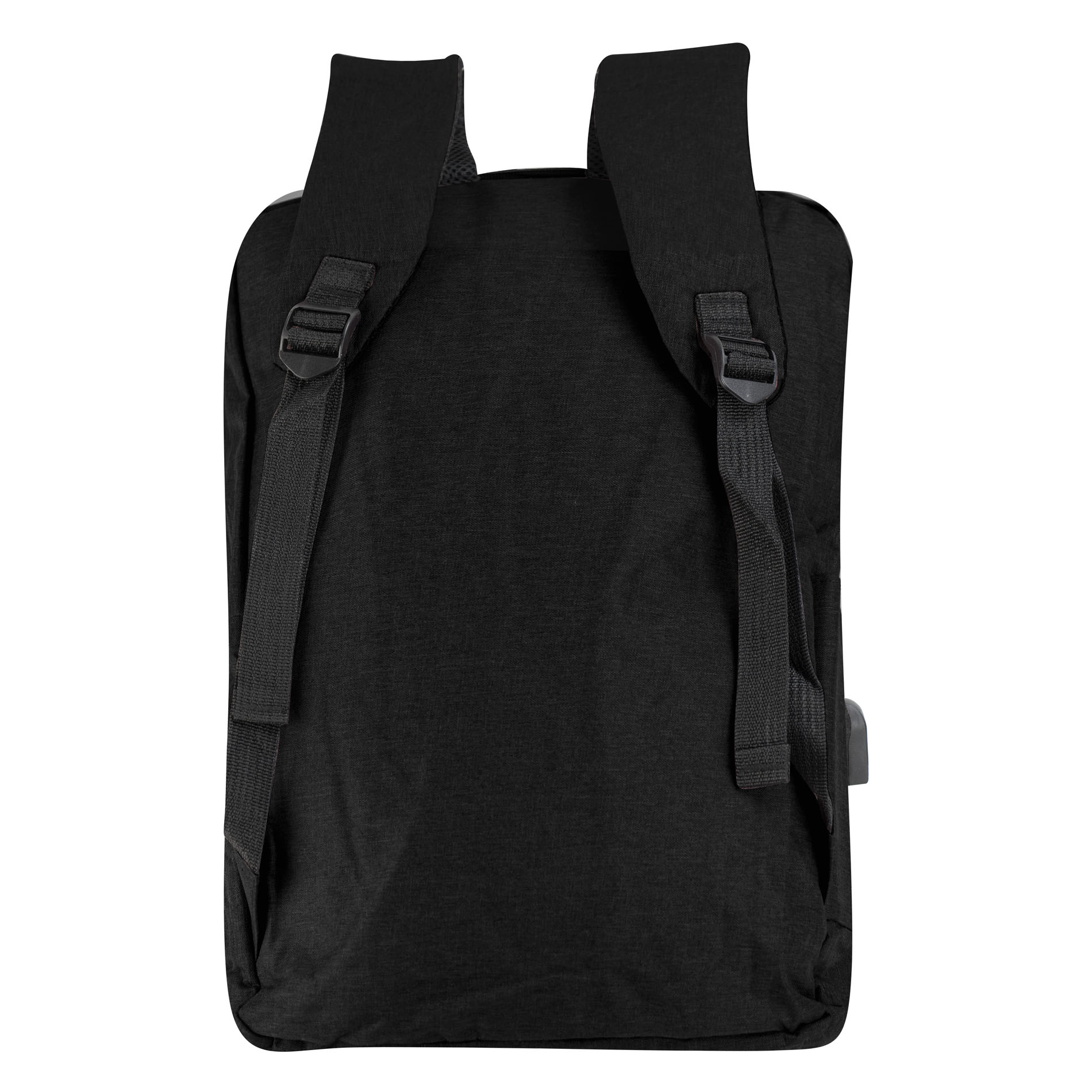 Foto 4 pulgar | Mochila Unisex Negro Poliester Liso Sintetico Hong Kong Nueva Imagen