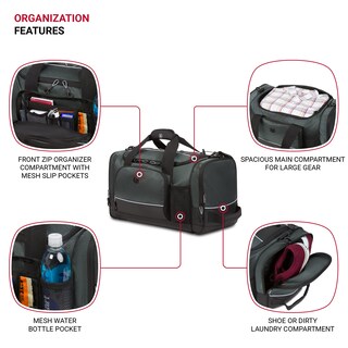 Foto 3 | Bolsa De Viaje Swissgear Apex Travel Gris Y Negra 50 Litros (20 Pulgadas) - Venta Internacional.