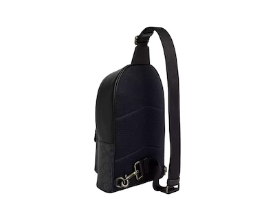 Foto 2 | Bandolera Coach West Pack Signature Canvas Cv924 Color Negro