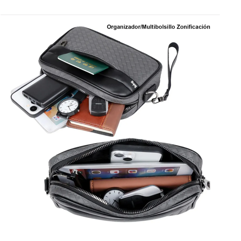 Foto 5 pulgar | Bandolera Hombres Crossbody Bolso Belug  Negro