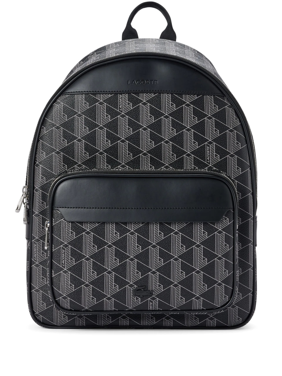 Foto 1 | Mochila Lacoste Backpack Casual Monograma Noir Color Negro Nh36 - Original