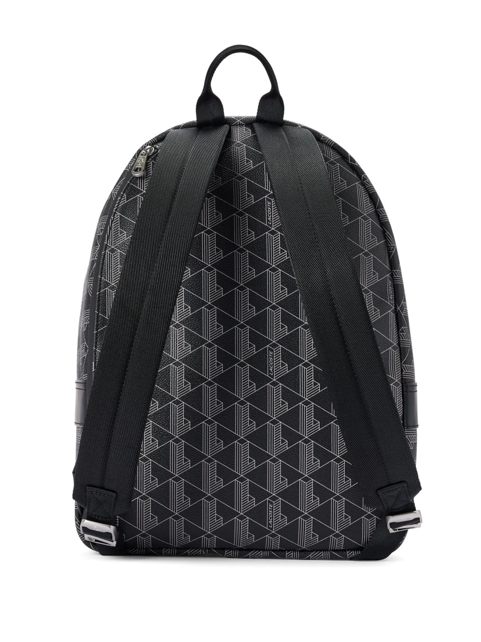 Foto 3 | Mochila Lacoste Backpack Casual Monograma Noir Color Negro Nh36 - Original