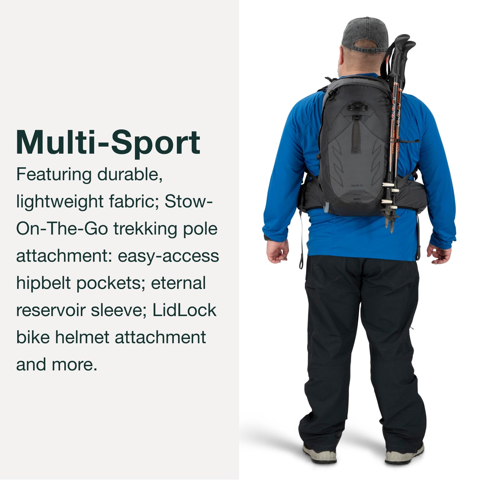 Foto 6 pulgar | Mochila De Senderismo Osprey Talon 22l Para Hombre Eclipse Grey - Venta Internacional.