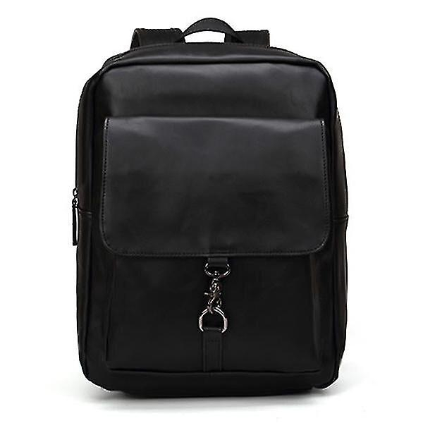 Foto 3 pulgar | Mochila De Ordenador Huoguo De Piel Sintética Retro Minimalista Para Hombre - Venta Internacional.
