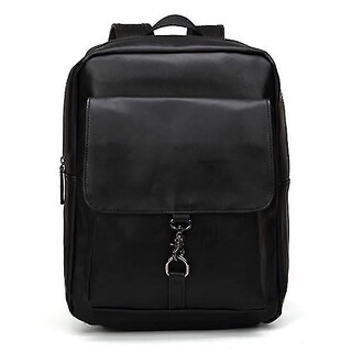 Foto 2 | Mochila De Ordenador Huoguo De Piel Sintética Retro Minimalista Para Hombre - Venta Internacional.