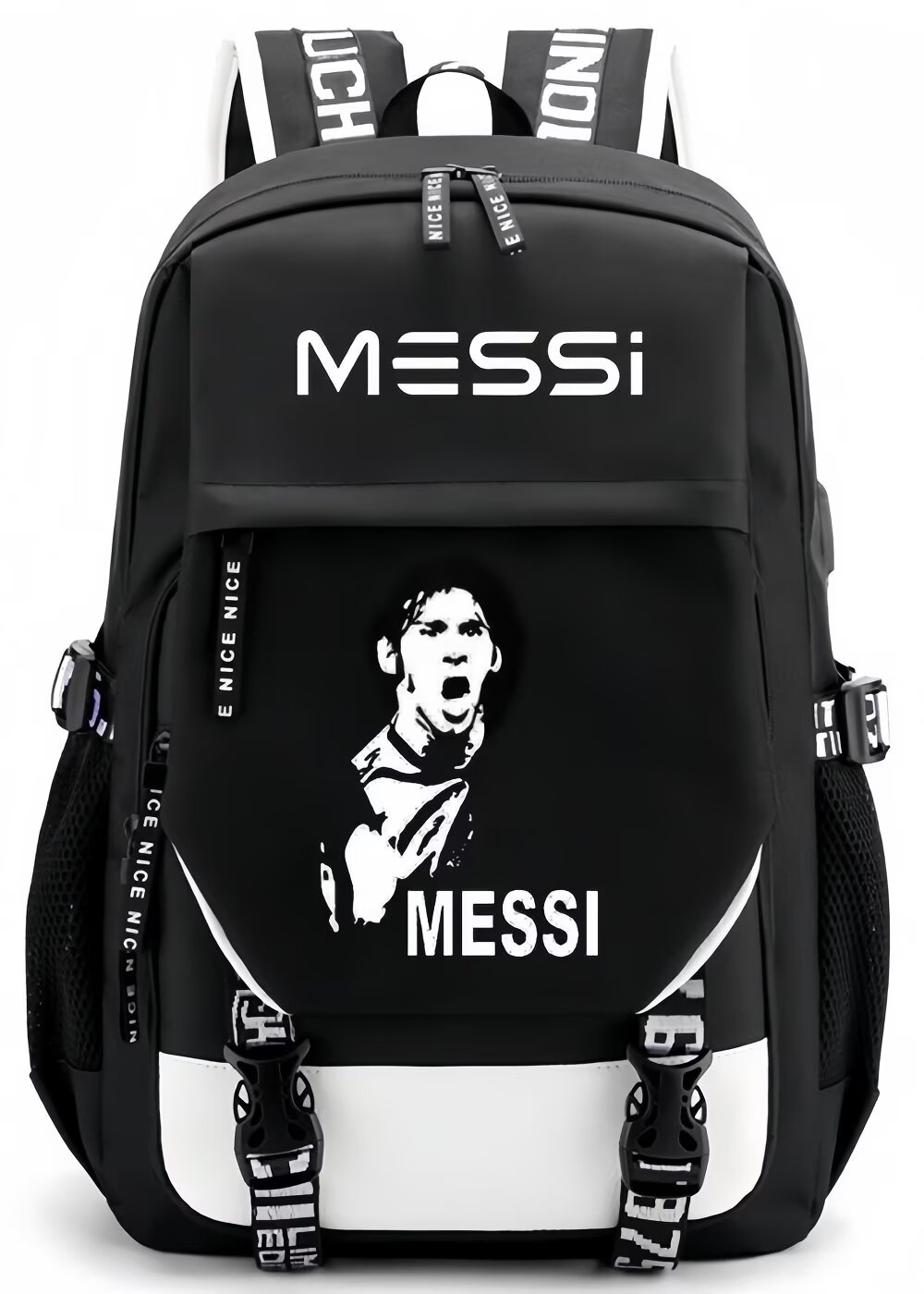 Foto 1 | Mochila Sanmu Casual Star Argentina Retrato De Lionel Messi - Venta Internacional.