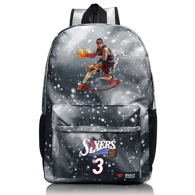 Foto 2 pulgar | Mochila Sanmu De Estilo Casual Con Estampado De Allen Iverson  Estrella De La Nba - Venta Internacional.