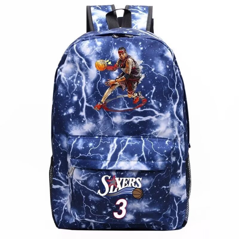 Foto 1 | Mochila Sanmu De Estilo Casual Con Estampado De Allen Iverson  Estrella De La Nba - Venta Internacional.