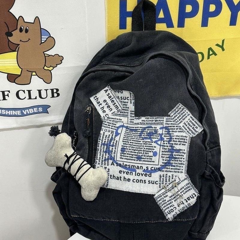 Foto 2 | Mochila Sanmu Hello Kitty De Piel Sintética Vaquera Negra - Venta Internacional.