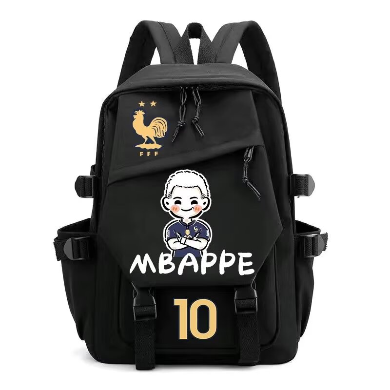 Foto 2 pulgar | Mochila Sanmu France Mbappe De Piel Sintética Con Estampado Digital A La Moda - Venta Internacional.