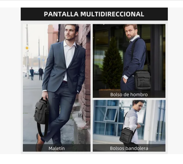 Foto 2 | Bolso Mariconera Hombre Maletin
