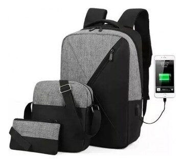 Foto 2 | Mochila Roku Con Carga Usb Antirrobo Escuela Y Ocio - Venta Internacional.