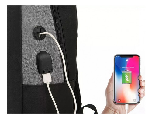 Foto 5 pulgar | Mochila Roku Con Carga Usb Antirrobo  Escuela Y Ocio - Venta Internacional.
