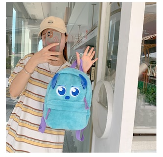 Foto 3 | Mochila Sanmu Cute Fury Monsters University para Niño- Venta Internacional
