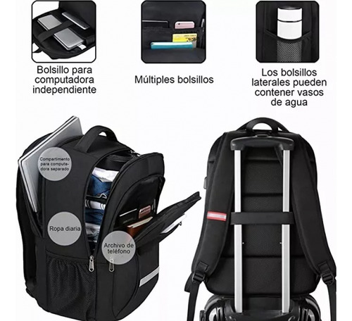 Foto 4 pulgar | Mochila Roku Negra-Venta Internacional