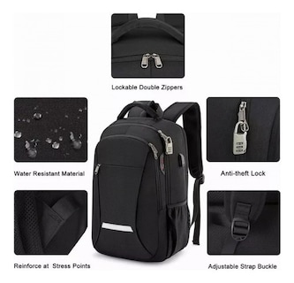 Foto 4 | Mochila Roku Negra-Venta Internacional