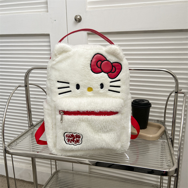 Foto 3 | Mochila Sanmu Hello Kitty Plush para Niña - Venta Internacional