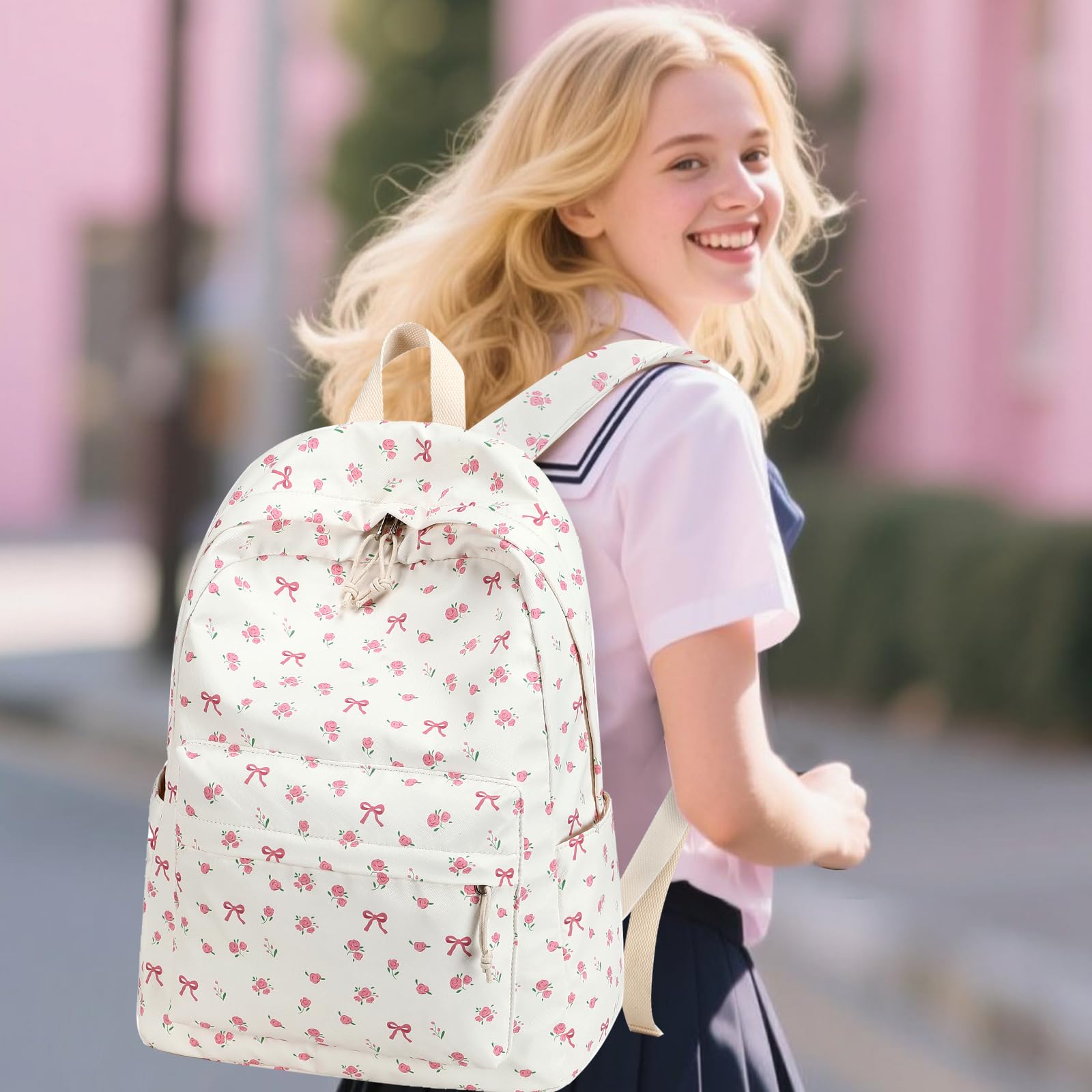 Foto 3 pulgar | Mochila Escolar Bluboon Para Adolescentes Con Lonchera Y Estuche Para Lápices - Venta Internacional.