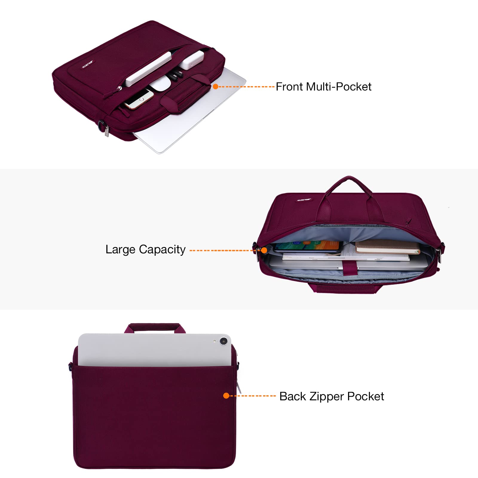 Foto 3 pulgar | Bandolera Mosiso Para Portátil Macbook Air De 15 Pulgadas - Venta Internacional.