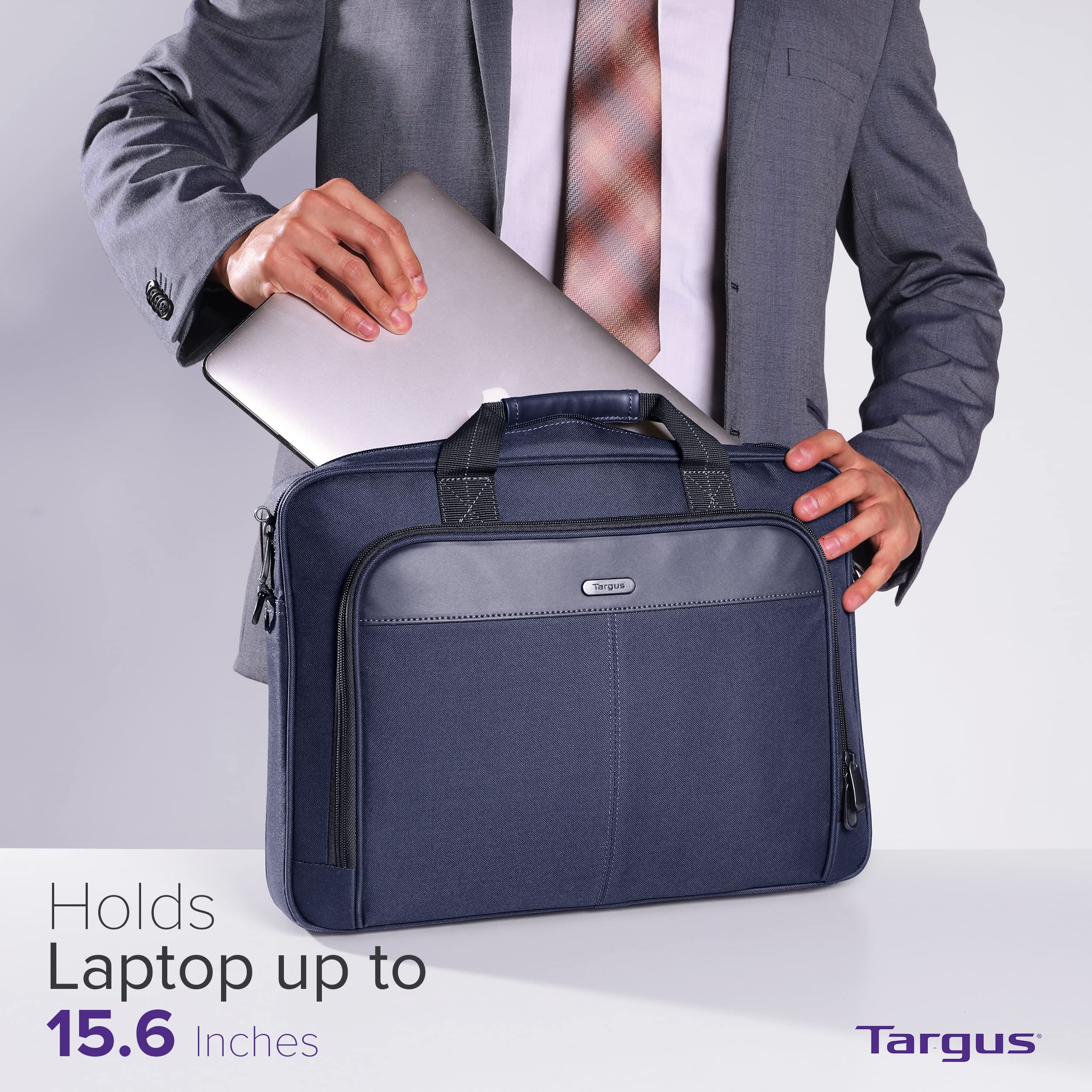 Foto 6 pulgar | Funda Para Portátil Targus Classic Slim De 15 A 16 Pulgadas  Azul  Para Portátil De 16 Pulgadas - Venta Internacional.