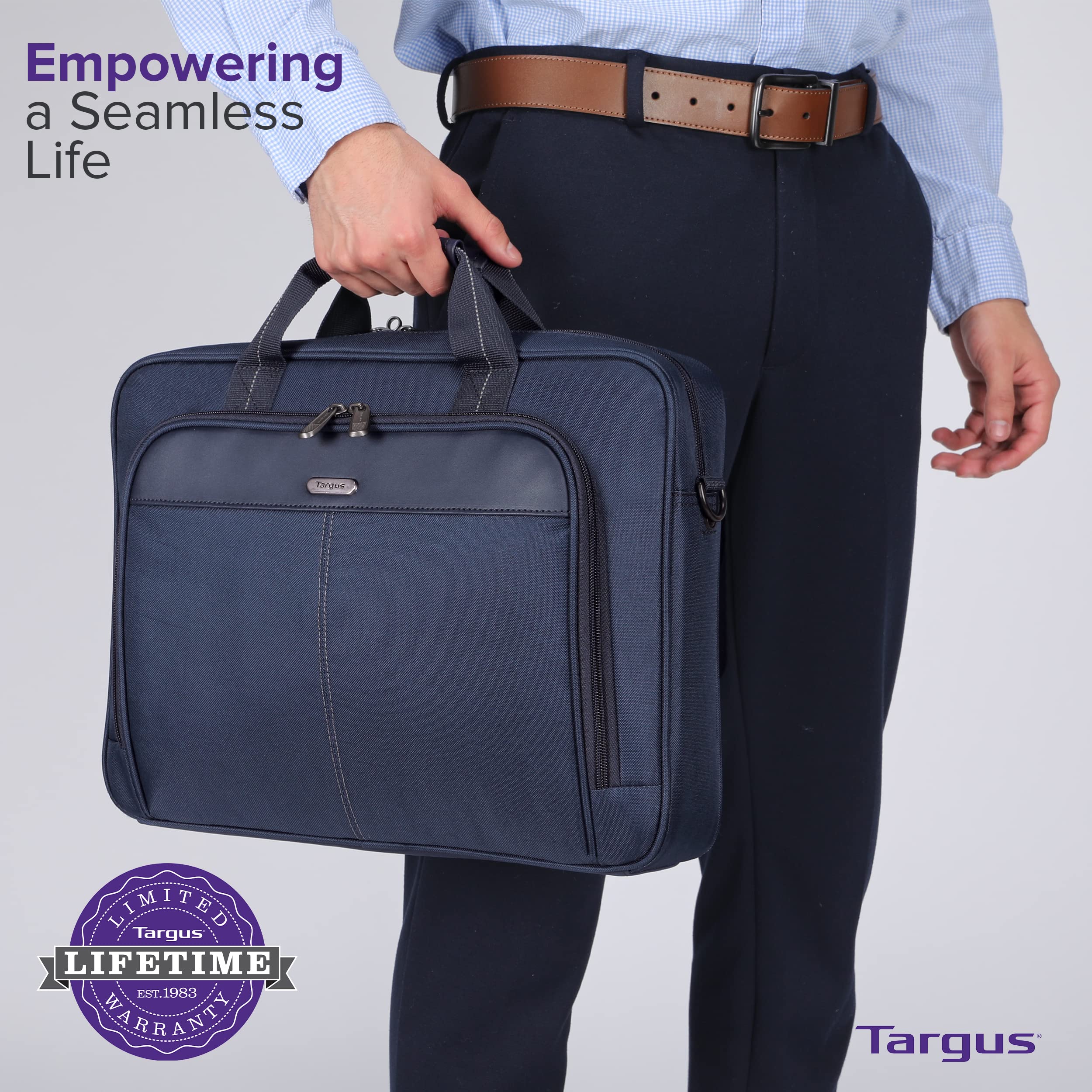 Foto 6 | Funda Para Portátil Targus Classic Slim De 15 A 16 Pulgadas  Azul  Para Portátil De 16 Pulgadas - Venta Internacional.