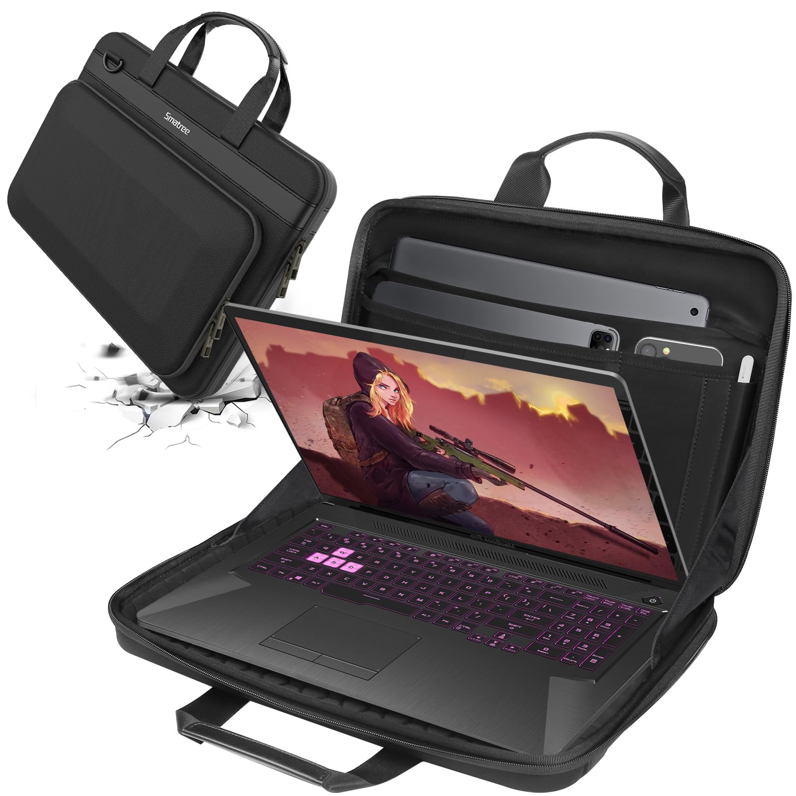 Foto 1 | Funda Rígida Smatree Para Dell G16 7630 De 16 Pulgadas Y G15 5530/5535 De 15 6 Pulgadas - Venta Internacional.