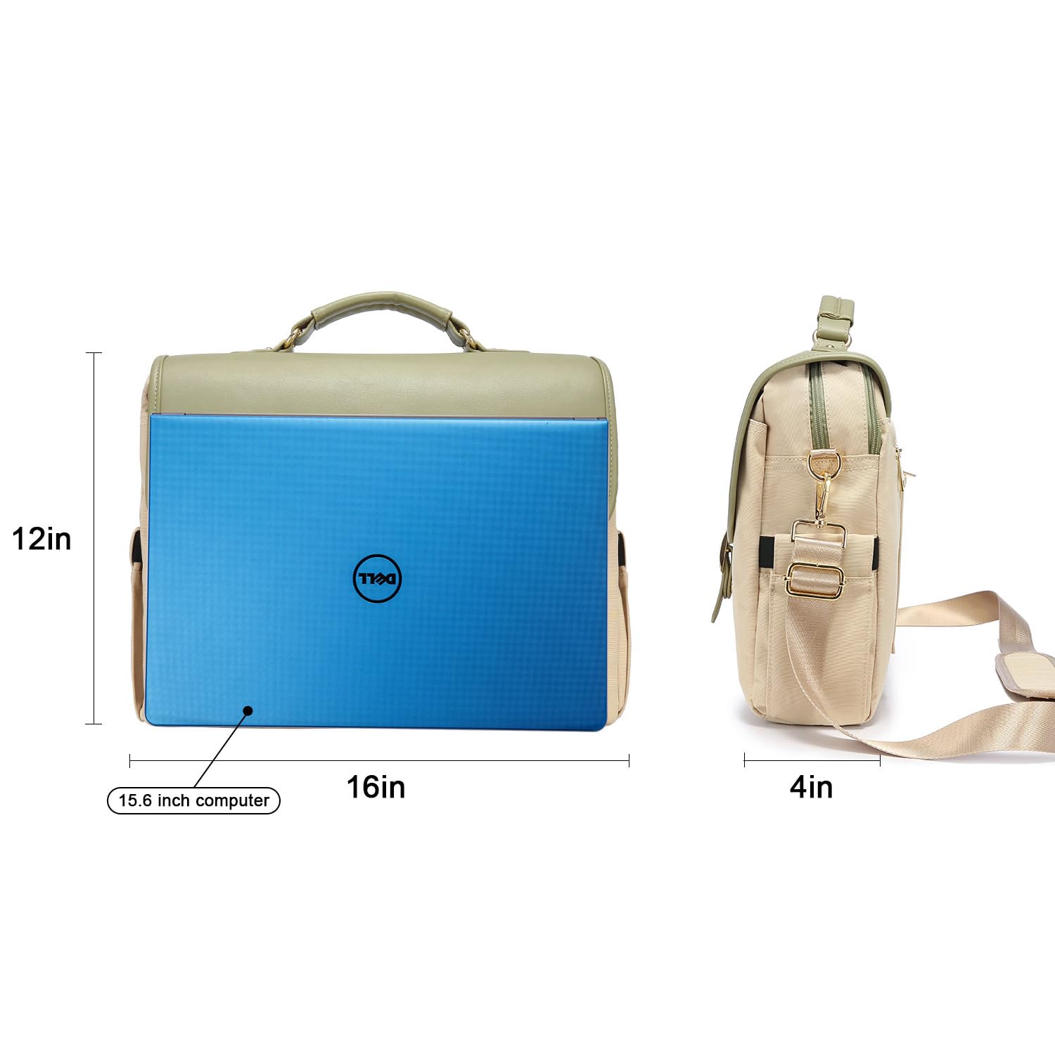 Foto 5 | Bolsa Para Portátil Lovevook De Gran Capacidad De 15 6 Pulgadas Con Rayas Negras - Venta Internacional.