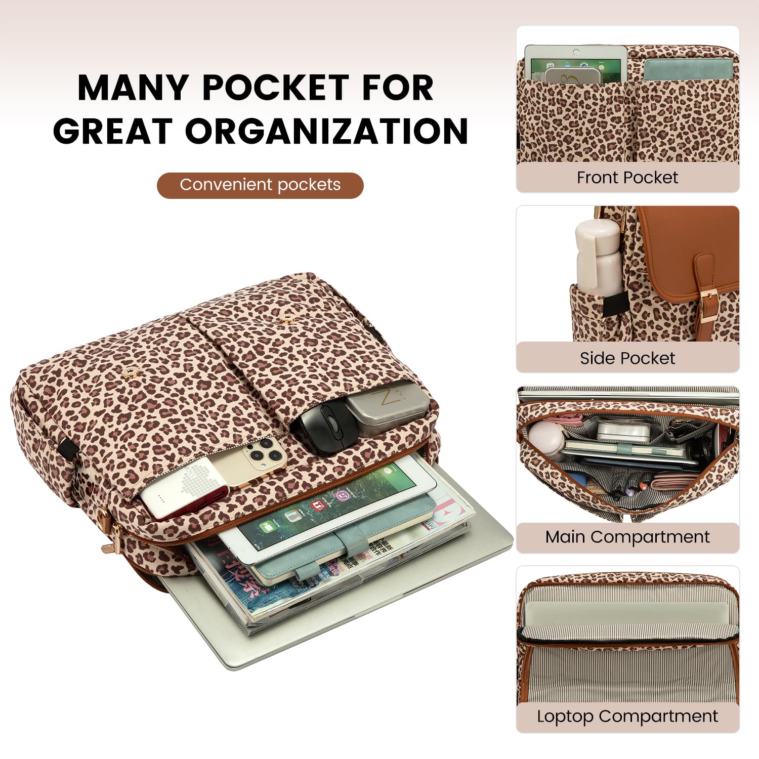 Foto 4 | Bolsa Para Portátil Lovevook De Gran Capacidad Para Mujer De 15.6 Pulgadas - Venta Internacional.