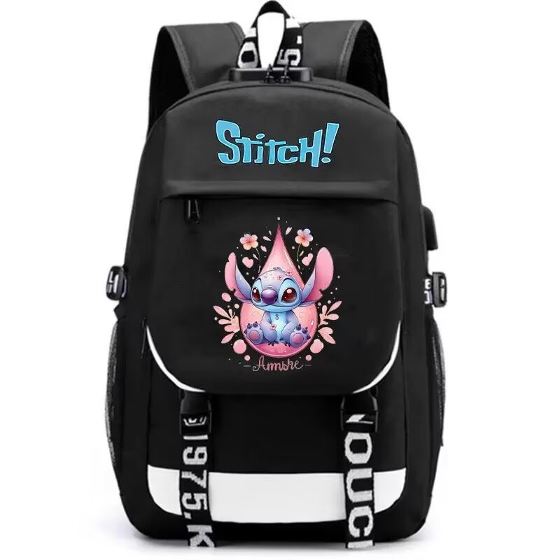 Foto 2 pulgar | Mochila Sanmu Leisure Con Estampado Creativo  Puntadas De Anime  Flores - Venta Internacional.
