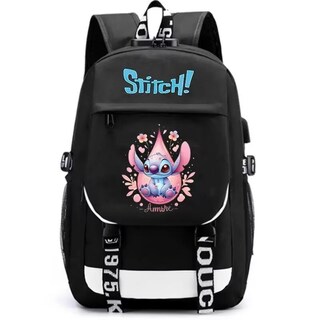 Foto 1 | Mochila Sanmu Leisure Con Estampado Creativo Puntadas De Anime Flores - Venta Internacional.