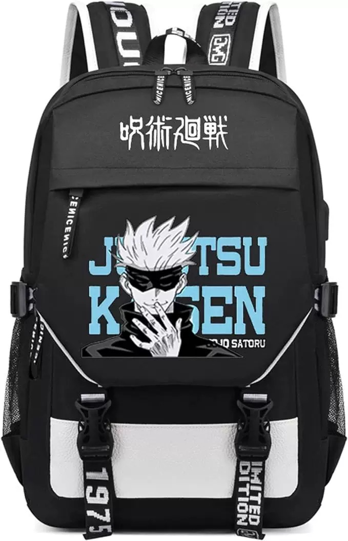 Foto 2 pulgar | Mochila Sanmu Jujutsu Kaisen Gojo Satoru De Piel Sintética  Tamaño Pequeño - Venta Internacional.