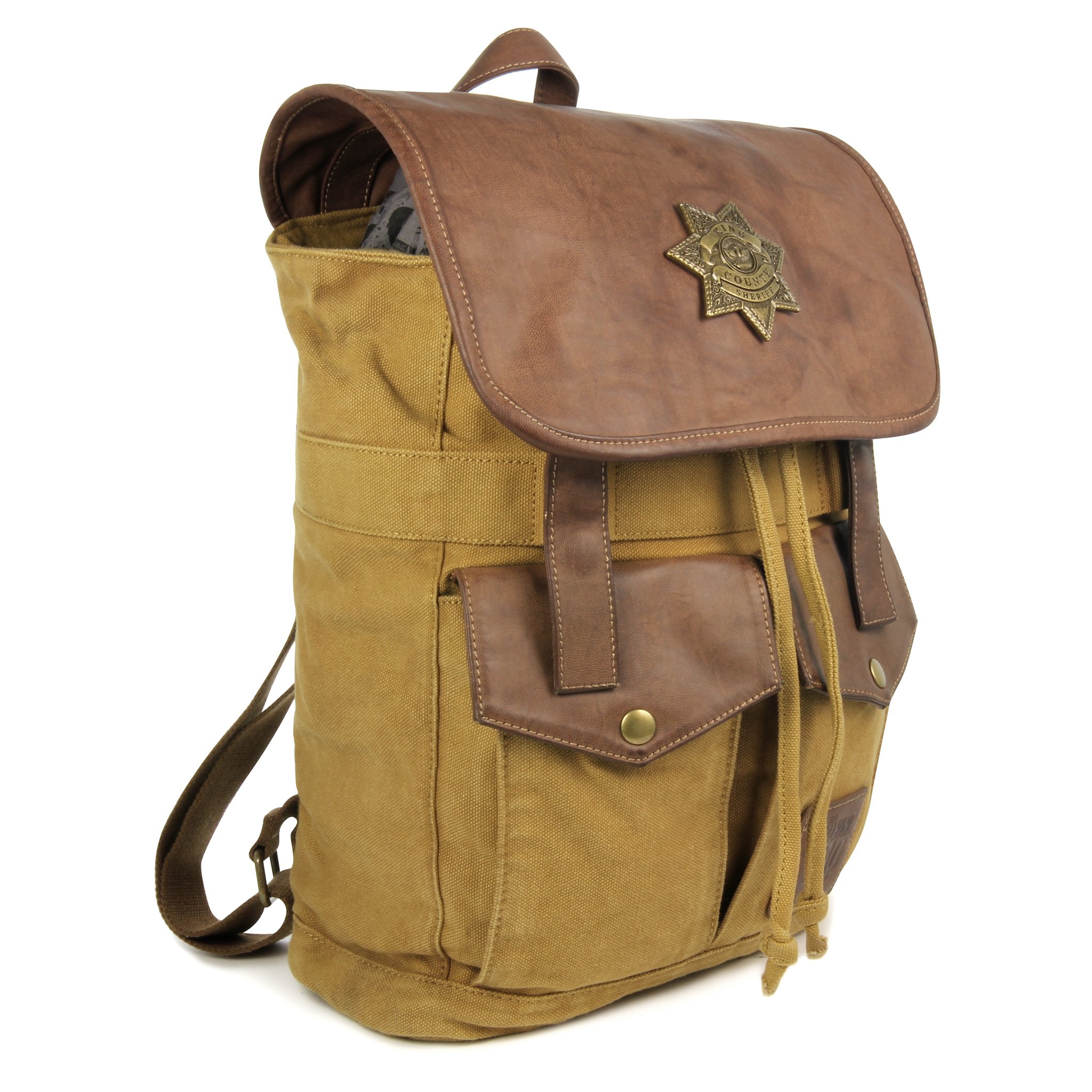 Foto 2 pulgar | Mochila The Coop Walking Dead Rick's Sheriff Brown - Venta Internacional.