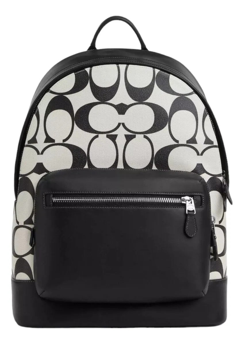 Foto 2 pulgar | Mochila Coach West Casual Elegante Diseño Monograma