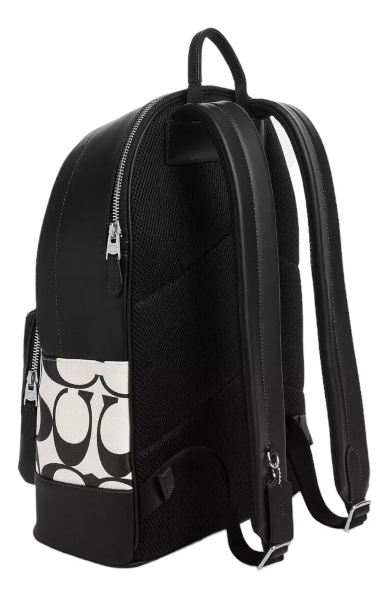 Foto 3 pulgar | Mochila Coach West Casual Elegante Diseño Monograma