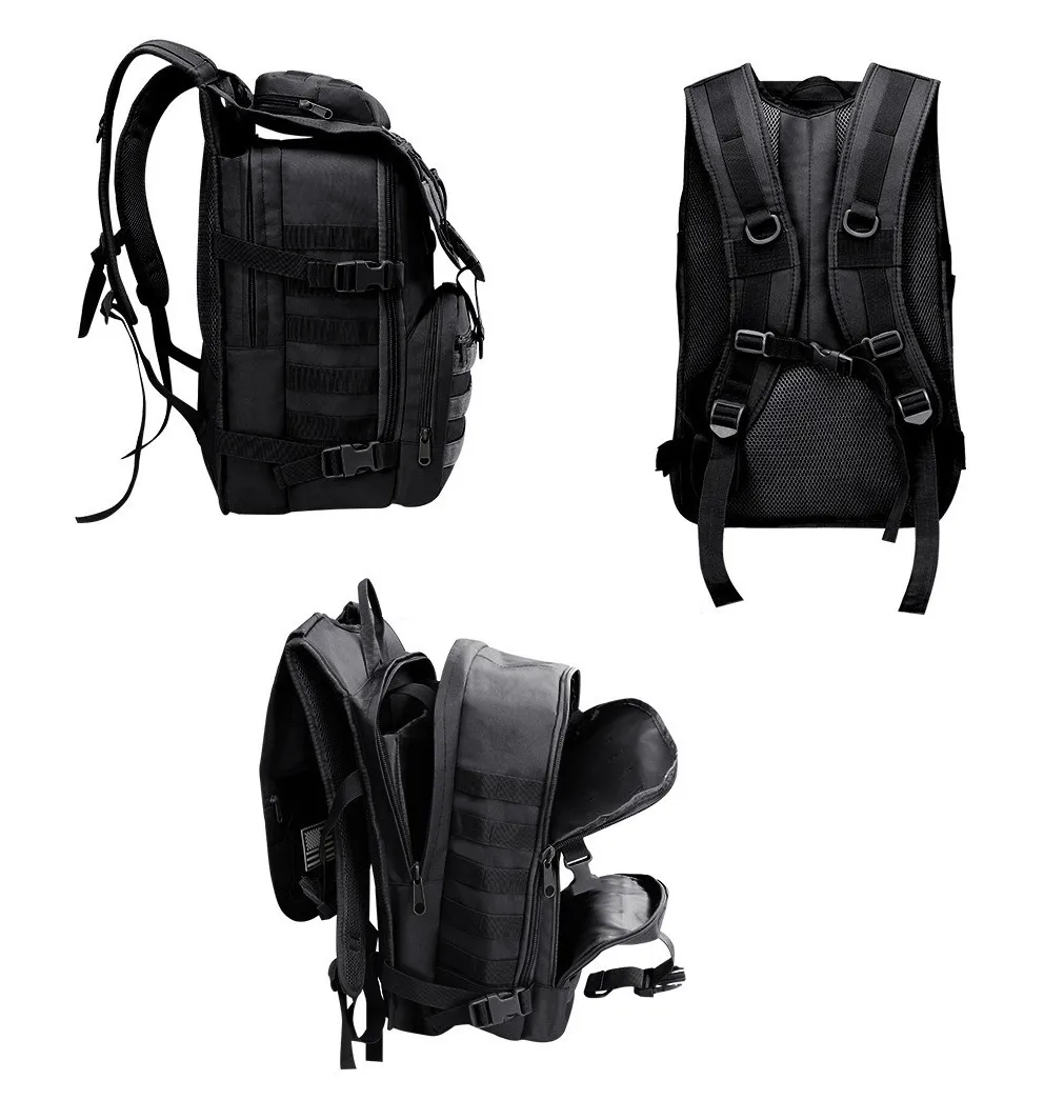 Foto 3 pulgar | Mochila Táctica Belug Impermeable Campamento Negro 213ym