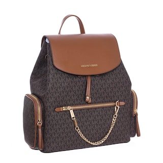 Foto 1 | Mochila Michael Kors Jet Set Large Signature Pvc Marrón - Venta Internacional.