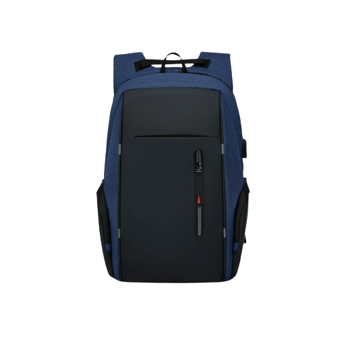 Mochila para Laptop con Puerto y Cable USB Malubero Azul