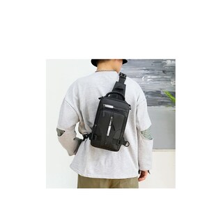 Foto 2 | Bolso Mensajero Malubero Impermeable para Hombre Negro