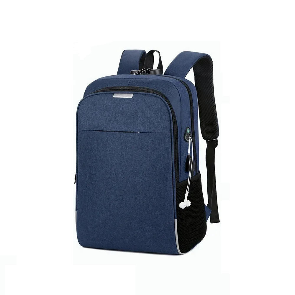 Mochila Antirrobo Malubero con Puerto Usb color Azul