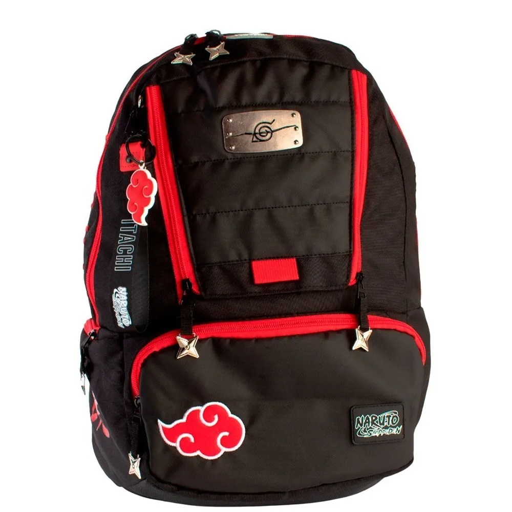 Mochila Naruto Shippuden Original Akatsuki - Itachi Color Negro