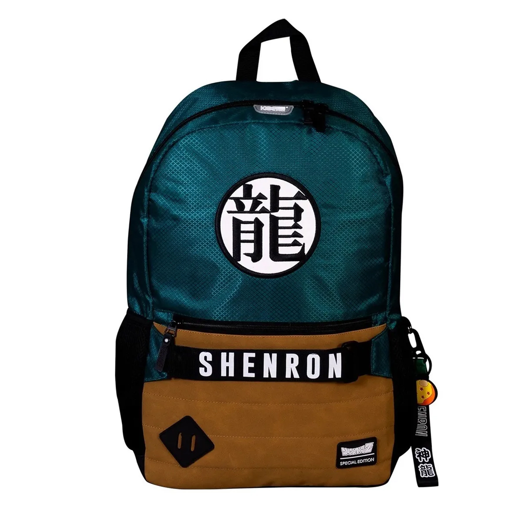 Mochila Dragon Ball Z Shenlong Porta Laptop Original color Verde