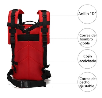 Foto 3 | Mochila Táctica Eo Safe Imports Esi653 color Rojo