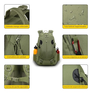 Foto 3 | Mochila Impermeable Malubero Resistente color Verde