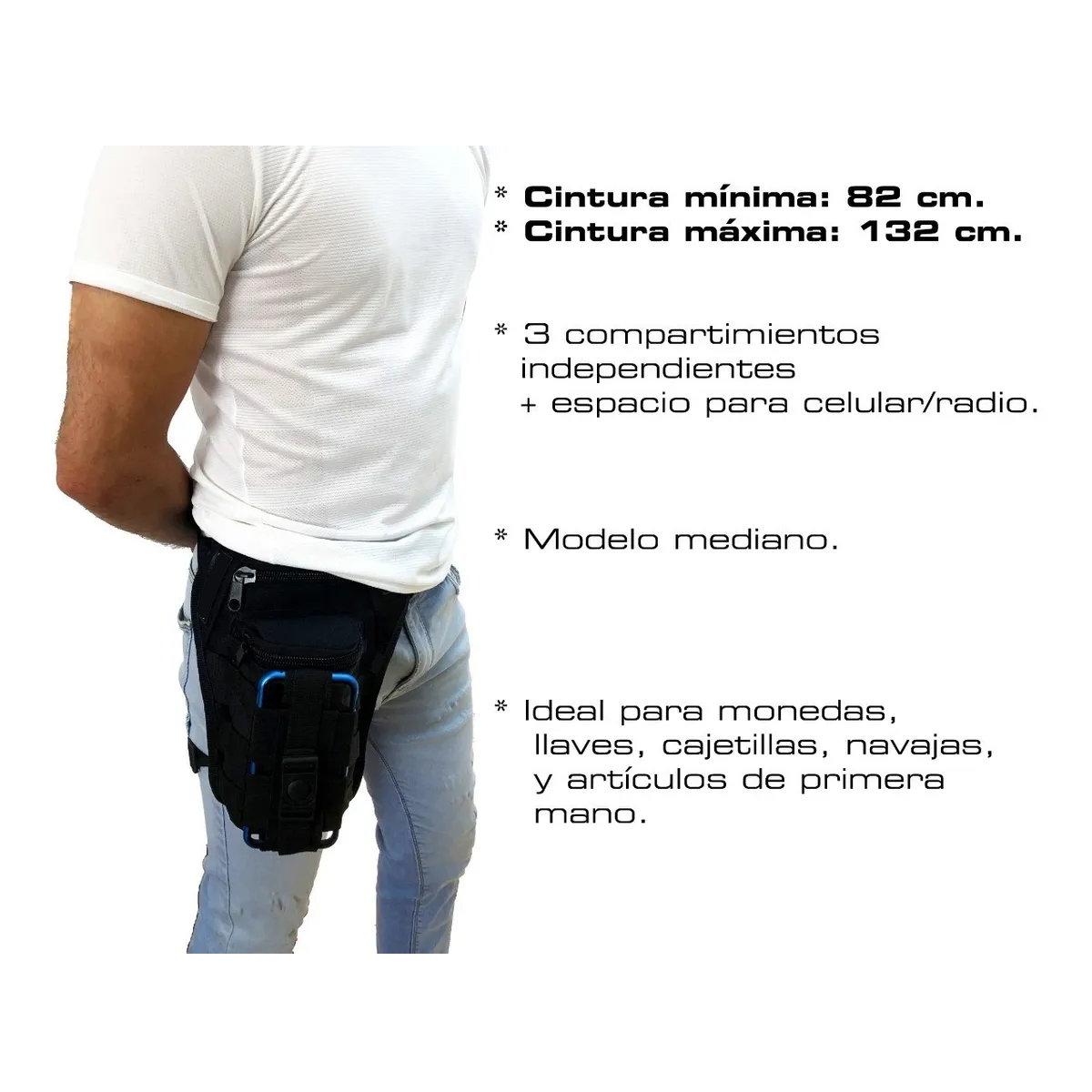 Foto 4 pulgar | Piernera Táctica  Eo Safe Imports ESI-3192 color Negro