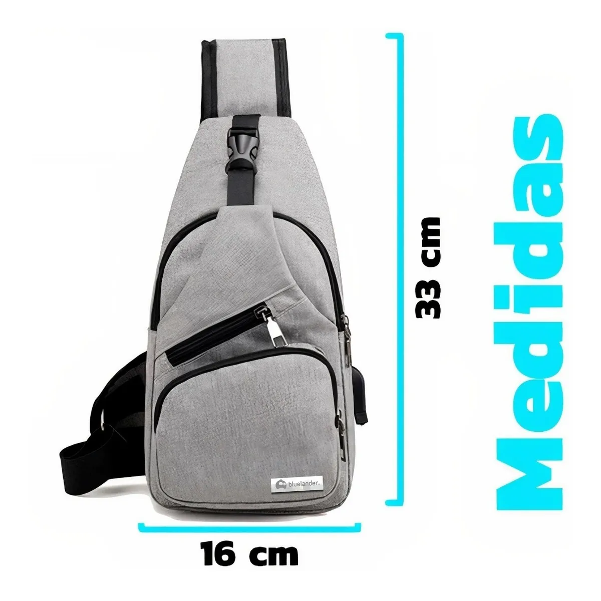 Foto 2 | Bolsa Eo Safe Imports ESI-3195 color Gris