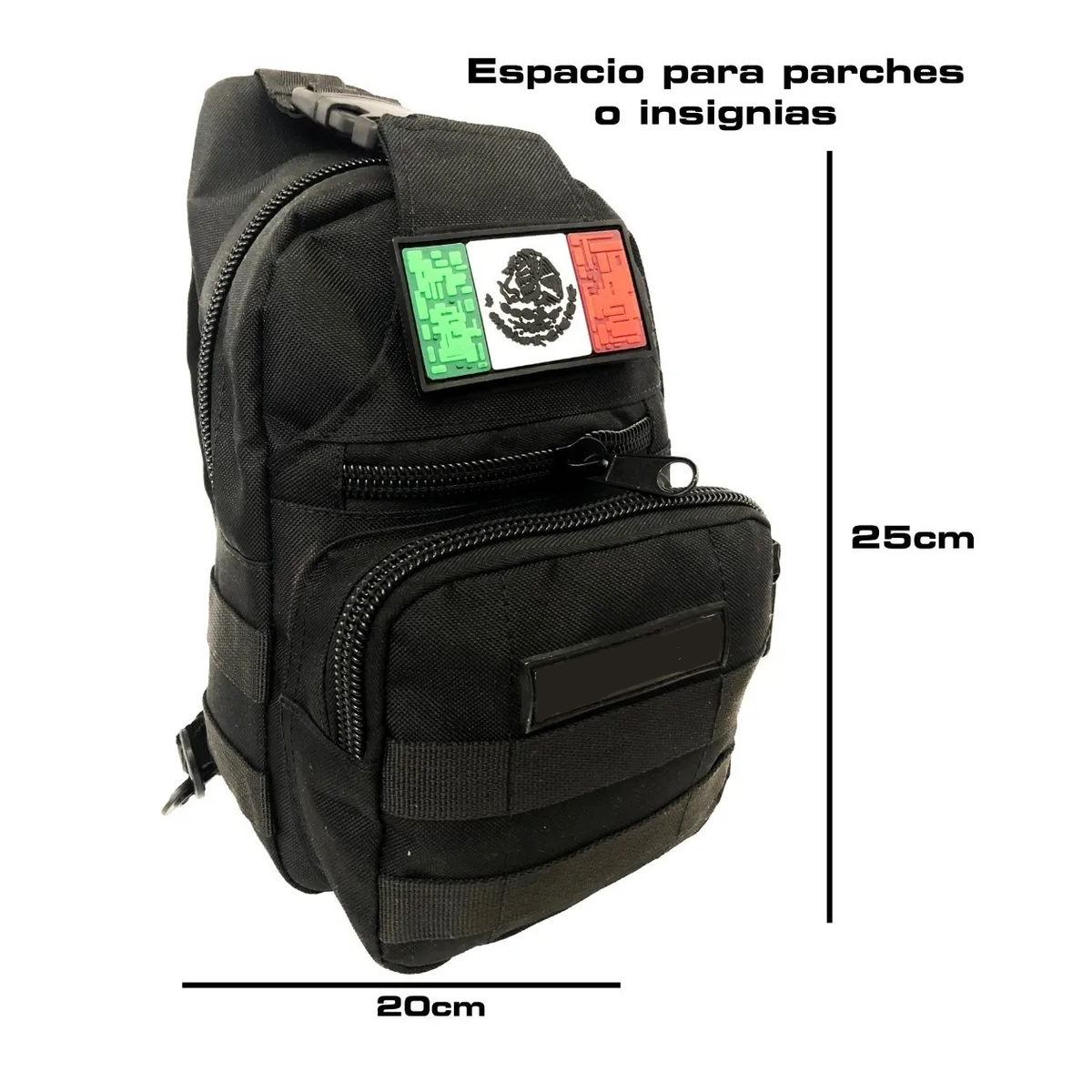 Foto 3 pulgar | Mochila Bandolera Eo Safe Imports ESI-3199 color Negro